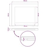  Pravokutni stolni vrh 130 x 60 x 3 cm Pravokutni - Bijela 90 x 55 x 3 5 cm Živi rub 1 strana | shoptok.hr