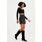 Trendyol Black Plaid Tweed Fabric Mini Woven Skirt | Eponuda.ba