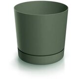  Saksija Tubo P 20 cm sa podmetačem - oliva zelena 2411U | ePonuda.com