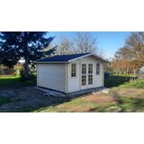 Male kuće Drvena vrtna kuća AINO 400 × 400 cm sa šindrom | shoptok.hr