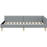  Kutni okvir kreveta Ostalo s uzglavljem Svjetlosiva 80 x 200 cm | shoptok.hr