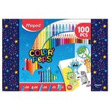 Maped Set za bojenje flomasteri i bojice 100 Cene