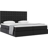  s madracem i skladištem Crna 200 x 200 cm Lažna koža | shoptok.hr