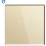  wi-fi pametni prekidač 2G tuya zlatni (wifi touch switch) | Eponuda.com