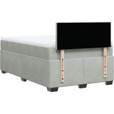Box spring krevet s madracem svjetlosivi 120x200 cm baršunasti | shoptok.hr