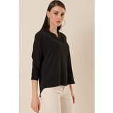 By Saygı Polo Neck Three Quarter Sleeve Ayrobin Blouse | Shoptok.si