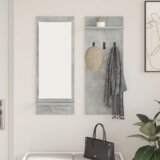  Vješalica za kapute na zidu Betonska siva 70 x 10 x 90 cm | shoptok.hr