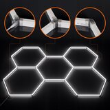  LED prigu&amp;scaron;iva plafonska svetiljka HEXAGON LED/192W/85-265V 5000K CRI 90 IP54 bela Slike