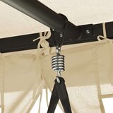 Gazebo Paviljon z gugalnico kremno bel, (21832009) | Shoptok.si