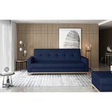 ELTAP Tamno plava baršunasti sklopiva/s prostorom za odlaganje sofa 216 cm Selene – | shoptok.hr