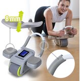  Ka08 sivi abs automatski kotač za vježbanje trbušnih mišića s lcd zaslonom i punjenjem hms | shoptok.hr