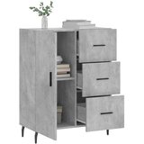  Komoda siva boja betona 69,5x34x90 cm od konstruiranog drva | shoptok.hr