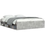  Posteljni okvir betonsko siv 140x190 cm | Shoptok.si