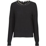 Michael Kors CHAIN NK SWEATER Crna Cijene