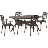  Vrtni set za objed 5 pcs Bronzana Aluminij | shoptok.hr