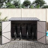  Drvarnica za bicikle 3 pcs Antracit 216 x 207 x 158 cm Metal | Eponuda.com