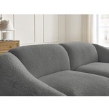 Bobochic Paris Siva sedežna garnitura iz tkanine bouclé 230 cm Tina – | Shoptok.si