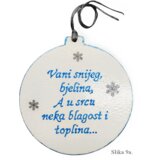  🎄 Kuglice za bor s različitim božićnim motivima i rukom pisanim porukama 🎄 Š09018 | shoptok.hr