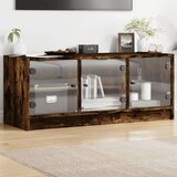TV ormarić sa staklenim vratima boja hrasta 102x37x42 cm | shoptok.hr