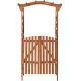 vidaXL Pergola s vratima 116 x 40 x 204 cm od masivne jelovine | shoptok.hr