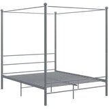  Okvir za krevet s nadstrešnicom sivi metalni 160 x 200 cm | Eponuda.ba
