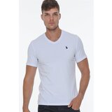 Dewberry T8568 V-NECK MEN'S T-SHIRT-WHITE Cene
