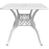  Vrtni stol bijeli 150 x 90 x 72 cm od lijevanog aluminija | Eponuda.com