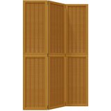 Maison Chic Paravan - Sobne pregrade 3-delni rjav trden les pavlovnije, (22112025) | Shoptok.si