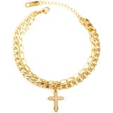 Narukvica Gold Cross - Zlatna KP28710 | Shoptok.si