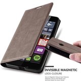 Cadorabo Ohišje, združljivo z Nokia Lumia 640 v kavovinsko rdeča - Zaščitni ovitek z magnetnim zapiranjem, stoječo funkcijo in režo za kartice, (20558447) | Shoptok.si