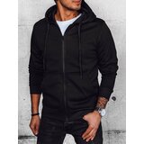 DStreet Bluza męska rozpinana z kapturem czarna | shoptok.hr