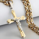 IZMAEL Moška verižica ZI-32536 - Zlata/Srebrna/70cm | Shoptok.si