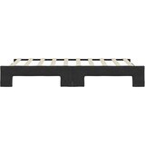  Dnevni krevet na razvlačenje crni 90 x 190 cm od tkanine | shoptok.hr