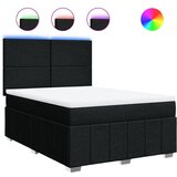 Maison Chic Box spring postelja - Vzmetna postelja z vzmetnico črna 160x200 cm blago SL11189, (21883927) | Shoptok.si