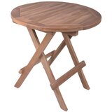 Garden Pleasure Okrugao vrtni stol od masivne tikovine ø 50 cm Luang – | shoptok.hr