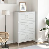  Visoka komoda bijela 67 x 39 x 113 cm čelična | Eponuda.ba