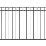 PANEL za ogradu čelični 1,7 x 1,2 m crni