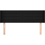  Uzglavlje s ušima crno 147x16x78/88 cm od tkanine | shoptok.hr