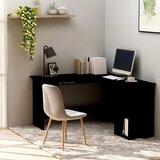 vidaXL kutni radni stol crni 120 x 140 x 75 cm od iverice | shoptok.hr
