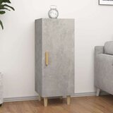  Komoda betonsko siva 34,5x34x90 cm konstruiran les, (20654795) Cene