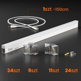  LED prigu&amp;scaron;iva plafonska svetiljka HEXAGON LED/192W/85-265V 5000K CRI 90 IP54 bela Slike