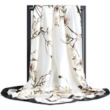 IZMAEL Šal KA-33858 - Bijela / Cvjetovi | shoptok.hr