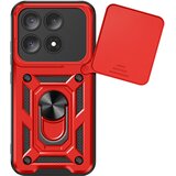 Oem Mayaxess, Ovitek Xiaomi 17 z drsnim pokrovom kamere in magnetnim obročem, Rdeča, (5000274669) | Shoptok.si