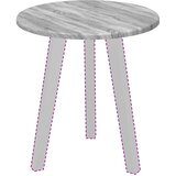  Gornji dio stola Sivi hrast sonoma Ø 40 x 1,5 cm | shoptok.hr
