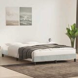  Okvir kreveta bez madraca svijetlo sivi 140x210 cm baršun | shoptok.hr