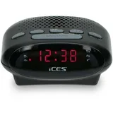 sat sa alarmom i FM radiom ICES ICR-210 crni