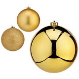  Set božićnih kuglica zlatan Plastika Ø 15 cm (4 kom.) | shoptok.hr