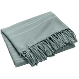 Zeleno bombažno pregrinjalo 180x220 cm Lilia –