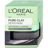L´Oréal Paris pure clay detox mask intenzivna čistilna maska za obraz 50 ml za ženske