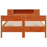 vidaXL Krevet s regalom za knjige bez madraca 140x200 cm od borovine | shoptok.hr